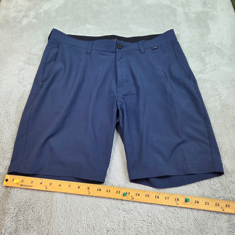 TravisMathew Golf Shorts Mens 35 Performance Stretch Micro Texture Navy Blue 9in